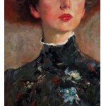 SCUOLA ITALIANA, Portrait of a woman with a hat