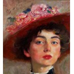 SCUOLA ITALIANA, Portrait of a woman with a hat