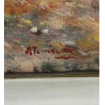 UNIDENTIFIED SIGNATURE, Portrait of a woman on a seashore