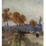 GIUSEPPE CASCIARO, Mountain landscape - GIUSEPPE CASCIARO