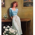 ANONIMO, Portrait of a woman indoors