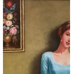 ANONIMO, Portrait of a woman indoors