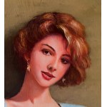 ANONIMO, Portrait of a woman indoors