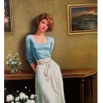 ANONIMO, Portrait of a woman indoors