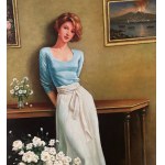 ANONIMO, Portrait of a woman indoors