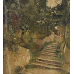 UNIDENTIFIED SIGNATURE, Small street with trees