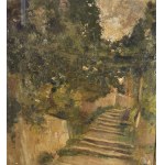 UNIDENTIFIED SIGNATURE, Small street with trees