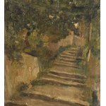 UNIDENTIFIED SIGNATURE, Small street with trees