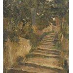 UNIDENTIFIED SIGNATURE, Small street with trees