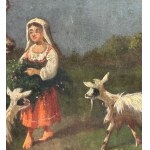 Landscape with a peasant woman and her flock