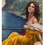 SALVATORE TESTA, Portrait of a young woman on the coast - Salvatore Testa