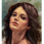 SALVATORE TESTA, Portrait of a young woman on the coast - Salvatore Testa