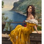 SALVATORE TESTA, Portrait of a young woman on the coast - Salvatore Testa
