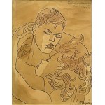 Maja Berezowska (1893 - 1978), Couple, 1958