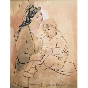 Pablo Picasso (1881 - 1973), Mother and Child