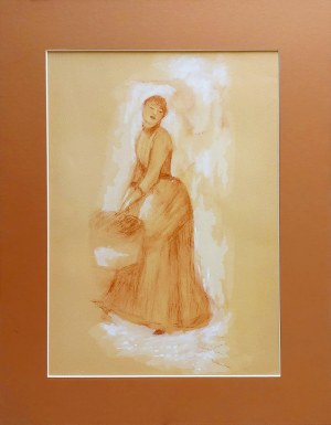 Auguste Pierre RENOIR (1841 - 1919), Etude Pour Les Parapluies, La Modiste (Studium do Parasoli Modniarki)
