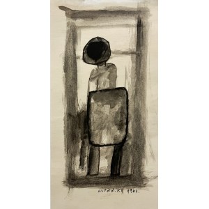 Witold-K ( 1932 - 2025 ), Arbeit aus der Serie Menschen, 1961