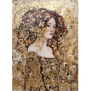 Mariola Swigulska ( 1961), Klimt's Golden Melancholy, 2025