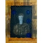 Józef Hołard ( właściwie Józef Hoła ) ( 1957 - 2015 ), Portret kobiety , 2002
