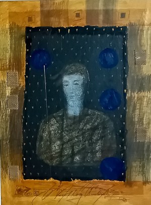 Józef Hołard ( właściwie Józef Hoła ) ( 1957 - 2015 ), Portret kobiety , 2002