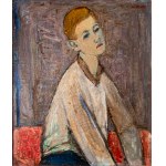 Maksymilian Stratanowski (1913-1987), Portrait of a boy in a white sweater, ca. 1960.