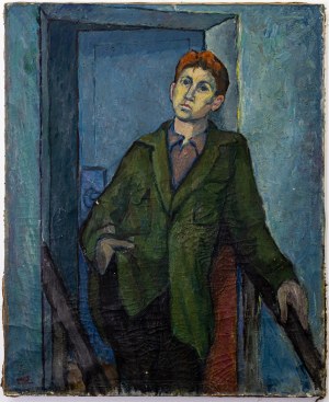Maksymilian Stratanowski (1913-1987), Portret chłopca o kasztanowych włosach, ok. 1970 r..