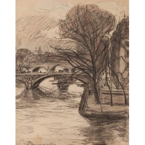 Jean (Jan Miroslaw Peszke) Peske (1870 Golta, Ukraine - 1949 Le Mans, France), Under the Bridges of Paris.