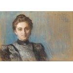 Leon Wyczółkowski (1852 Huta Miastkowska - 1936 Warsaw), Portrait of Lina Borzęcka, 1896