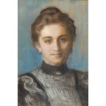 Leon Wyczółkowski (1852 Huta Miastkowska - 1936 Warsaw), Portrait of Lina Borzęcka, 1896