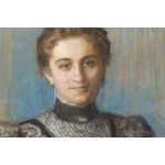 Leon Wyczółkowski (1852 Huta Miastkowska - 1936 Warsaw), Portrait of Lina Borzęcka, 1896