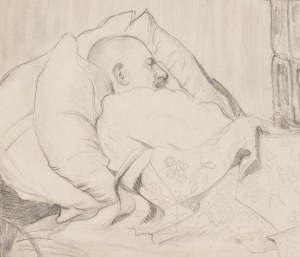 Stanisław Wyspiański (1869 Kraków - 1907 Kraków), Leżący, 1900