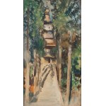 Julian Fałat (1853 Tuligłowy - 1929 Bystra), Church in Łodygowice, 1912