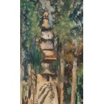 Julian Fałat (1853 Tuligłowy - 1929 Bystra), Church in Łodygowice, 1912