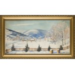 Togo Kazimierz Fałat (1904 - 1981 Londra), Paesaggio invernale