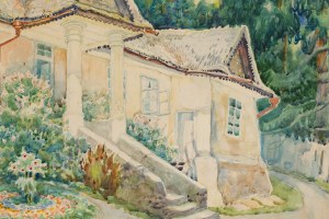Bronisław Piotr Kopczyński (1882 Warszawa - 1964 Warszawa), Krzemieniec (Dworek sąsiedzki pani Oficerowej), 1937
