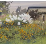 Soter Jaxa Malachowski (1867 Wolanów near Odesa - 1952 Kraków), View of the Garden