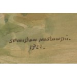 Stanisław Masłowski (1853 Włodawa - 1926 Warsaw), Landscape from Wola Rafałowska, 1922