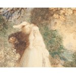 Teofil Kwiatkowski (1809 Pułtusk - 1891 Avallon), Couple under a tree