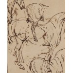 Piotr Michałowski (1800 Kraków - 1855 Krzyżtoporzyce near Kraków), Study of a Horse (recto) / Sketches of Horses (verso)