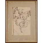 Piotr Michałowski (1800 Kraków - 1855 Krzyżtoporzyce near Kraków), Study of a Horse (recto) / Sketches of Horses (verso)