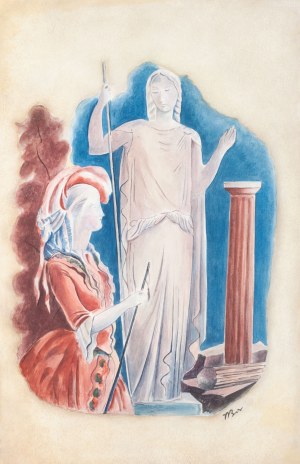 Wacław Borowski (1885 Łódź - 1954 Łódź), Hestia - patronka podróżnych
