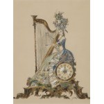 Jan Marcin Szancer (1902 Kraków - 1973 Warsaw), Harpist, 1950s