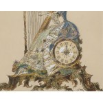 Jan Marcin Szancer (1902 Kraków - 1973 Warsaw), Harpist, 1950s