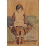 Jan Dutkiewicz (1911 - 1983 ), Girl on a bed, 1940