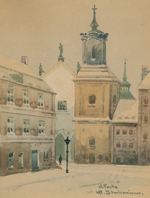 Władysław Stachowicz (1911 Warszawa - 1979 Warszawa), Widok na ulicę Freta