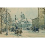 Wladyslaw Chmielinski (1911 Warsaw - 1979 Warsaw), View of the Castle Square in Warsaw