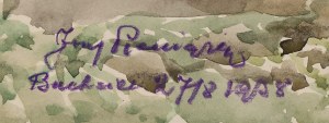 Józef Pieniążek (1888 Pychowice - 1953 Kraków), Dąb w Buchcicach, 1928