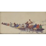 Adam Setkowicz (1879 Krakow - 1945 Krakow), Kulig