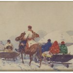 Adam Setkowicz (1879 Krakov - 1945 Krakov), Kulig