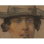 Samuel Granovsky (1882 - 1942), Self-portrait with a pipe